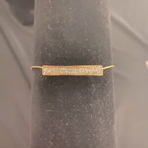 Druzy look bracelet with adjustable slider